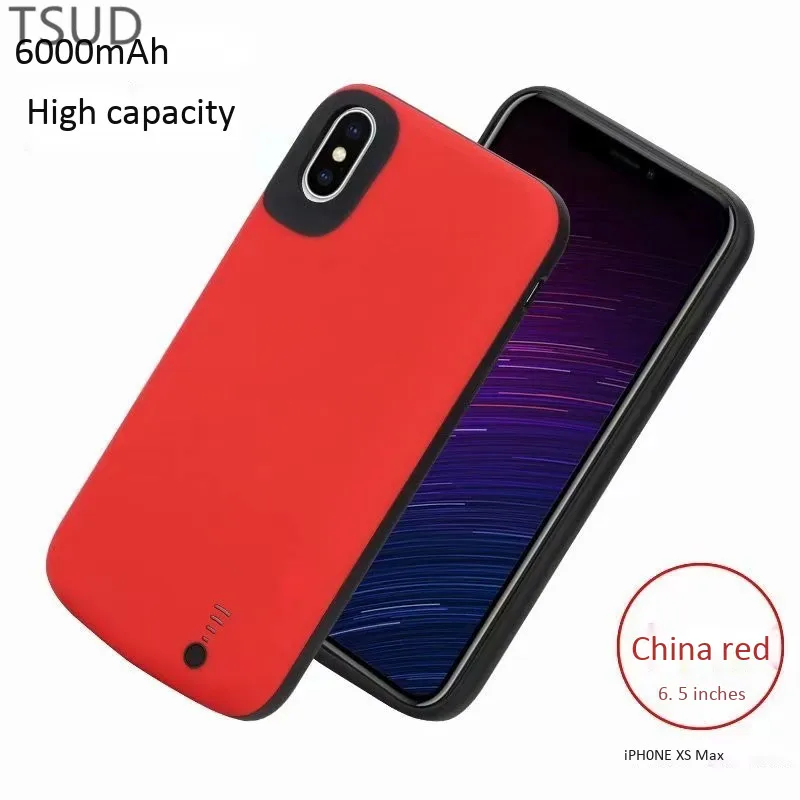 

6000mah high capacity external battery charger case for iphone xs max xr with aux pot charging cover for iphone xs max xr