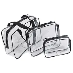 Прозрачные ПВХ Чехлы Travel Organizer прозрачная сумка для макияжа косметичка Сумка Красота случай Make Up Чехол мыть мешки