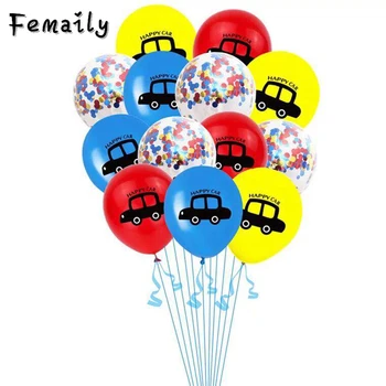 

10 12-inch color car balloon latex gold glitter confetti balloon party balloon wedding children birthday baby shower accessories