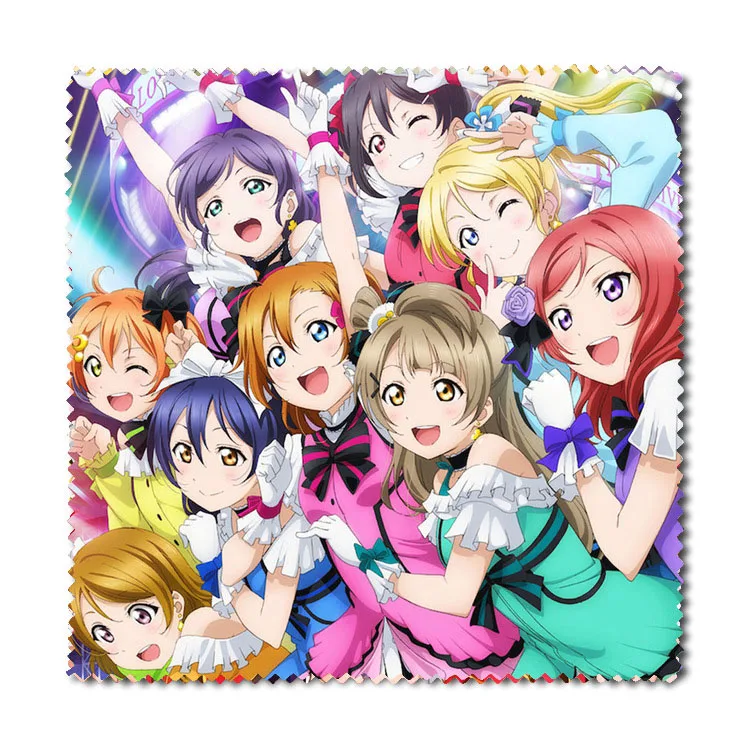 2 шт./компл. аниме Love Live! Школьный идол проект красочные очки линзы чистая ткань