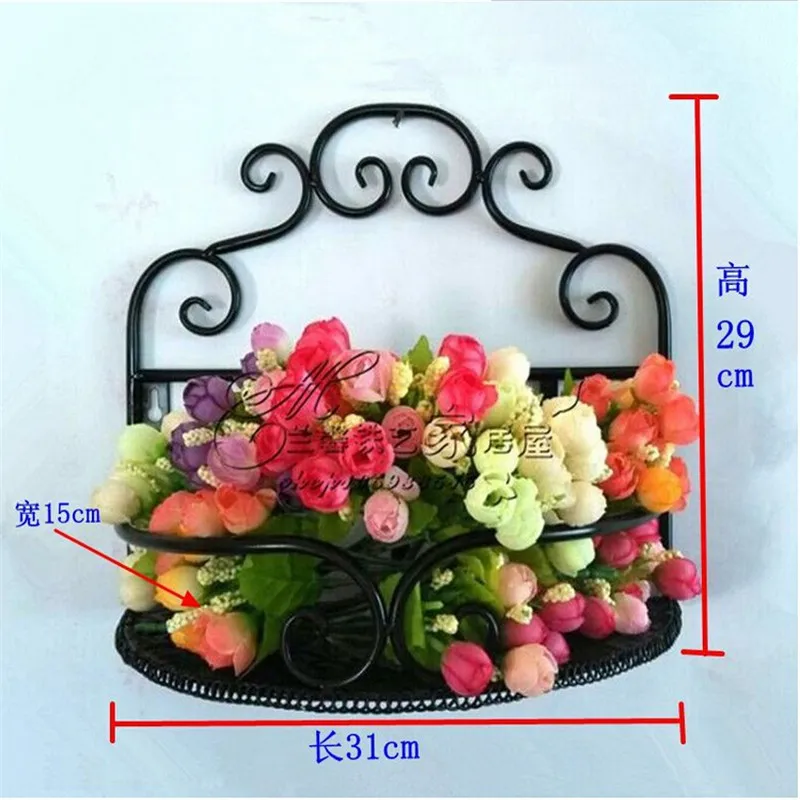 Hot European Style Bathroom Kitchen Household Items Bathroom Storage Rack Wrought Iron Wall Rack Shelf