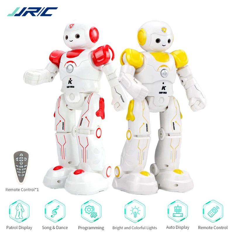 Игрушка робот JJRC R12 программируемая ходьба музыка освещение для танцев обучающий