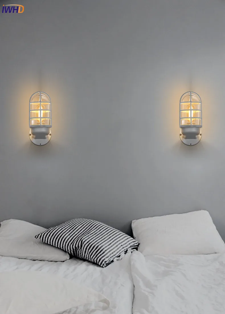 Conduziu a Luz de Parede ao ar Parede ao ar Wandlamp Nordic Livre Iluminação Sombra Vidro Lâmpada Pátio Varanda Luzes Buiten Verlichting 10 High Quality porch lights