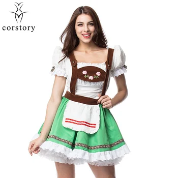 

Corstory Halloween Sexy Women German Beer Girl Costume Adult Carnival Party Oktoberfest Fancy Dress