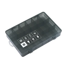 1 шт. 18 Слоты ячеек Портативный ювелирные изделия Tool Box с номером контейнер кольцо электронный Запчасти винт компонент бусины хранения коробка