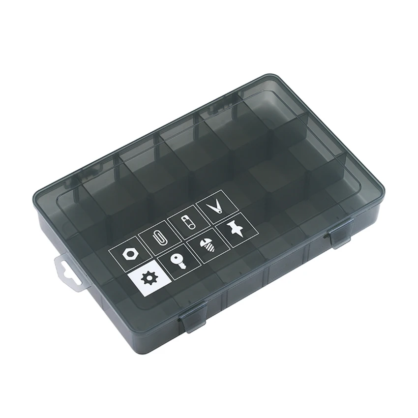 

1PC New 18 Slots Cells Portable Jewelry Tool Box with number Container Ring Electronic Parts Screw Beads Component Storage Box