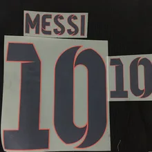 2012-2013#10 Messi Nameset Пользовательское Имя нумерации настроить рукоделие принт Флокирование футбольная нашивка значок