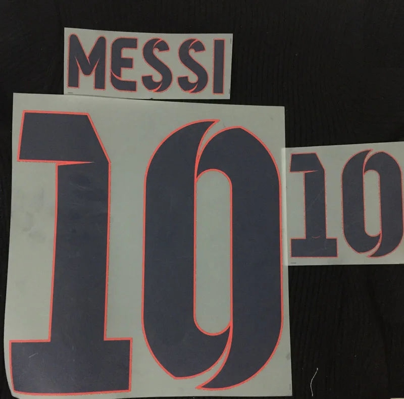 

2012-2013 #10 Messi Nameset Custom Name Numbering Customize Diy Printing Flocking Soccer Patch Badge