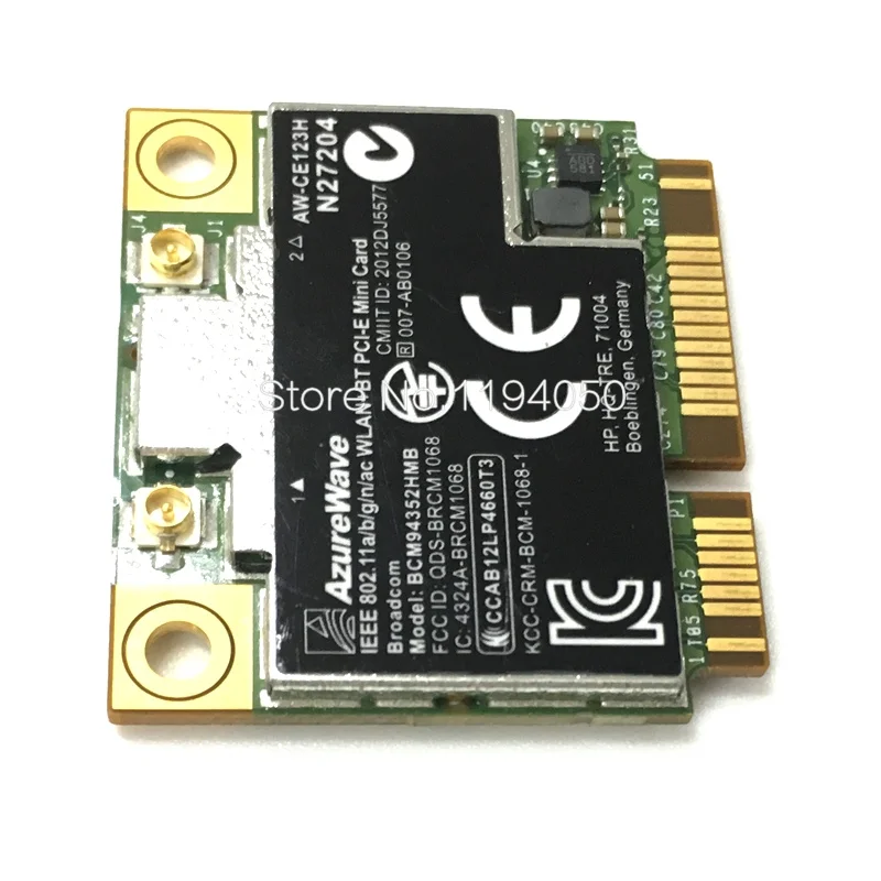 AzureWave Broadcom BCM94352HMB 802.11ac 867 Мбит/с беспроводной AC WLAN+ Bluetooth BT 4,0 полу-мини PCI-E беспроводная Wifi карта AW-CE123H