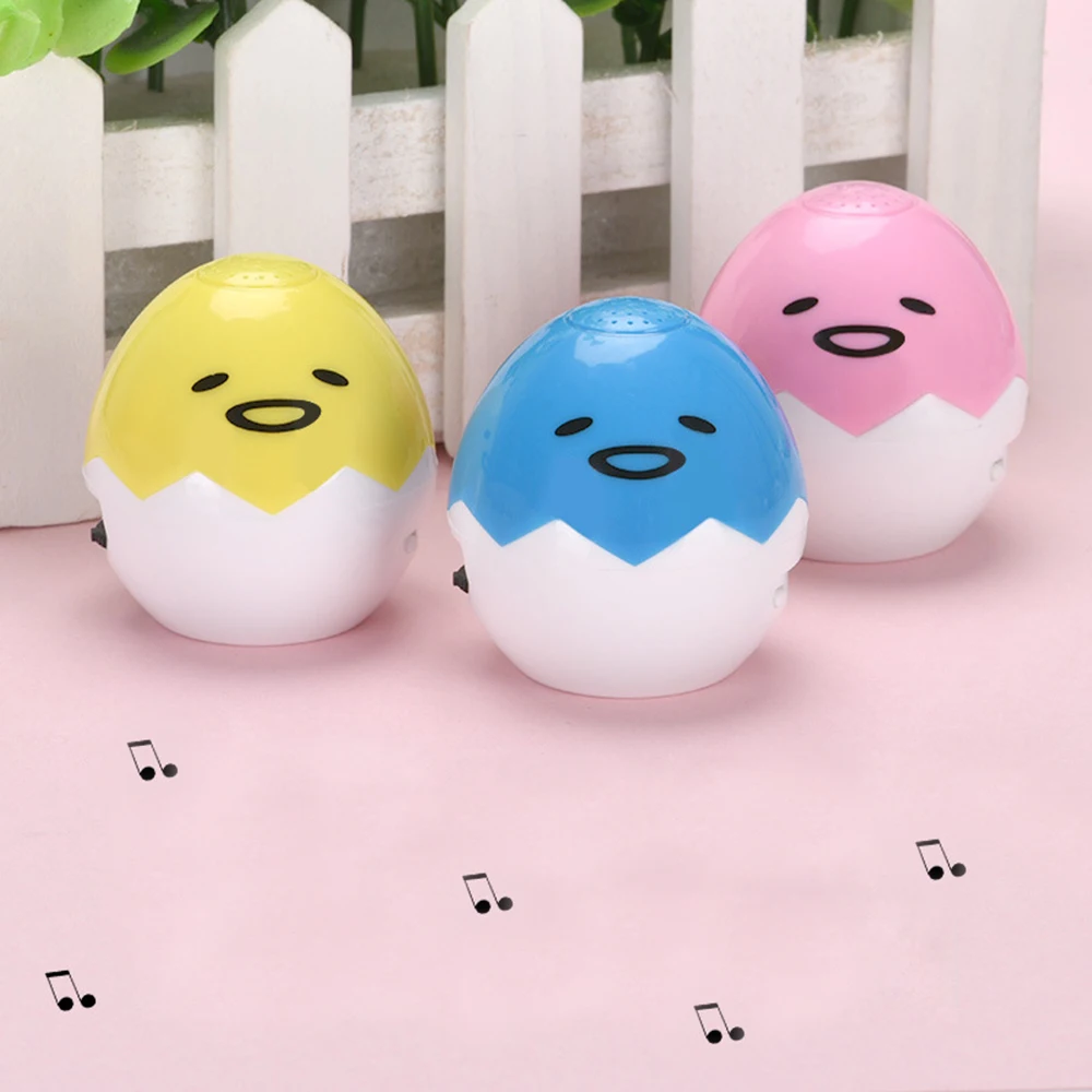 DEEPDEE Lucu Kartun Kuning Telur MP3 Player Mini Olahraga Musik