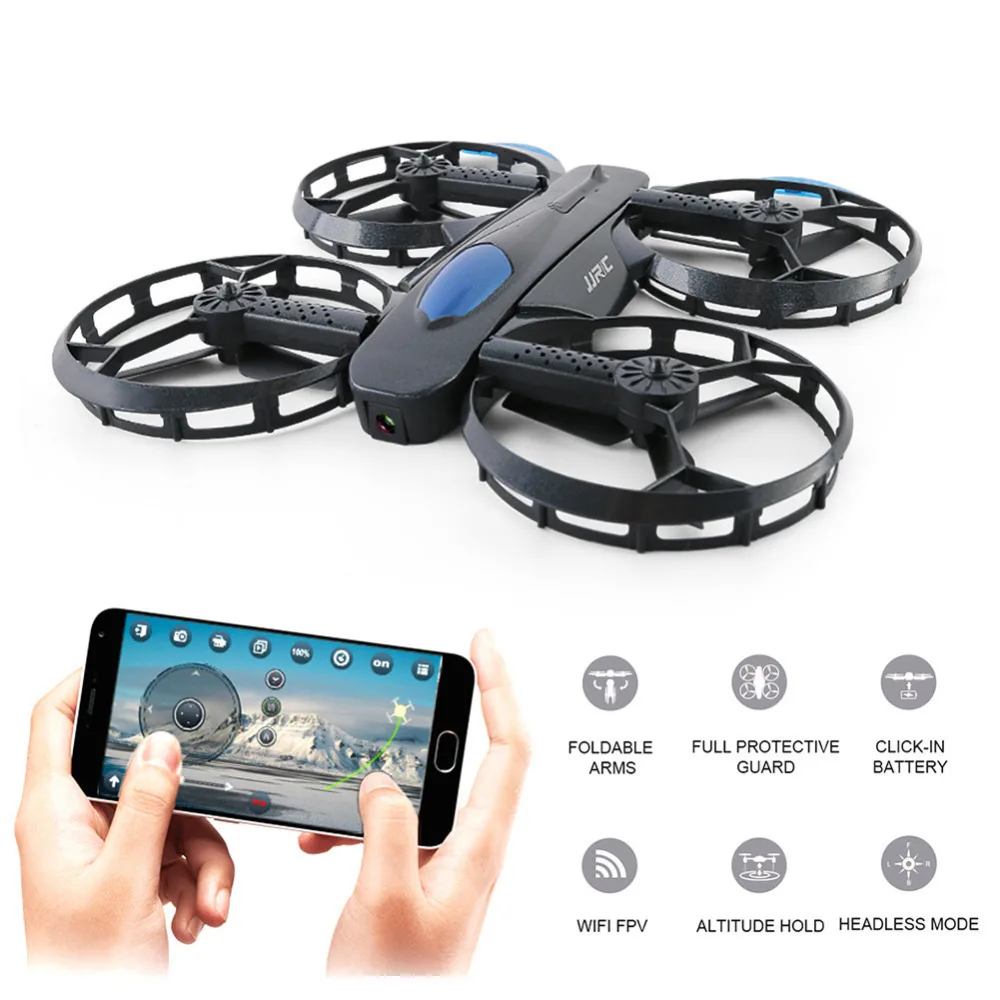

New H45 BOGIE RC Helicopter Selfie Aircraft WIFI FPV 720P Camera +Smart Hold Altitude Wheel Type Folding Drone Children RC Toys