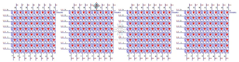 16*32 16x32 Dot Matrix DIY Kit Красный зеленый двухцветный светодиодный модуль управления