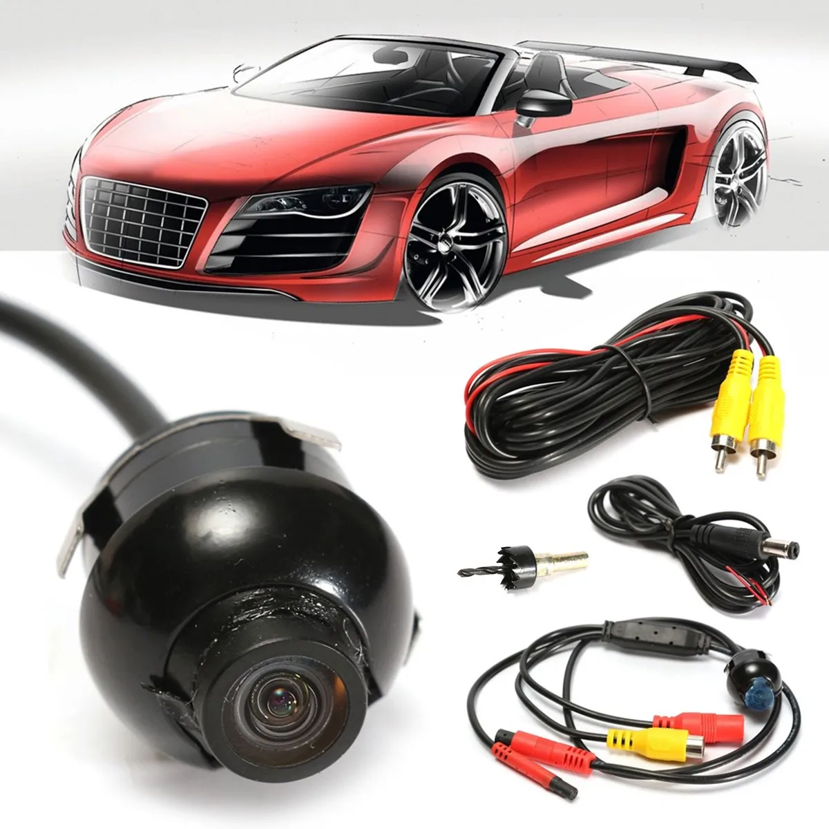 

Waterproof Mini CCD Coms HD Car Rear View Camera 360 Degree Monitor Truck Bus Reversing Backup Camera Parking Assistance