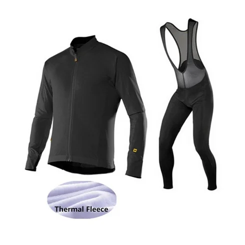 

Mavic 2018 Cycling Jerseys Cycling Set Winter Thermal Fleece Long Sleeves MTB Suit Maillot Bike Clothing Ropa Ciclismo W1599