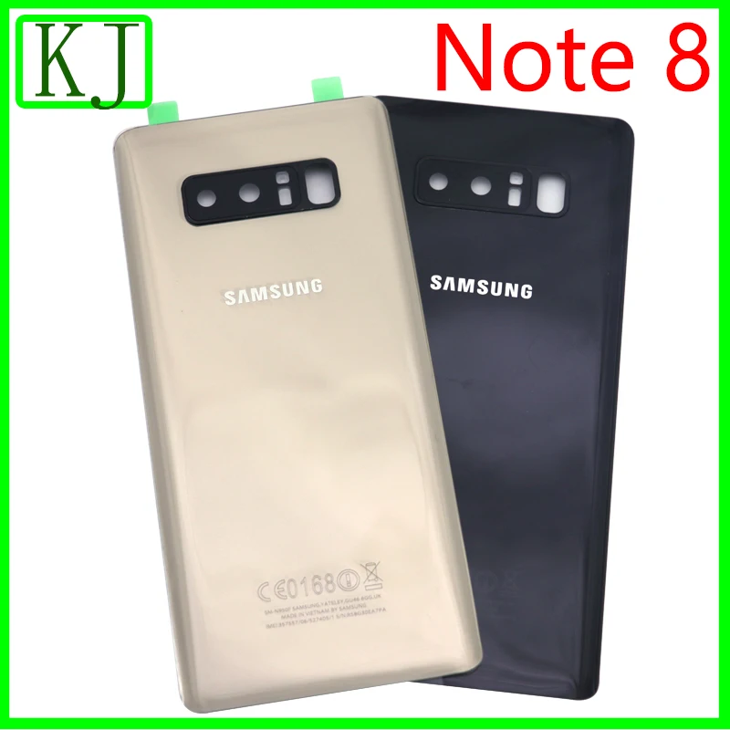 

10pcs Back Housing Glass for Samsung Galaxy Note 8 N950 Battery Cover Back Door Housing Case+Camera Lens+Back Sticker