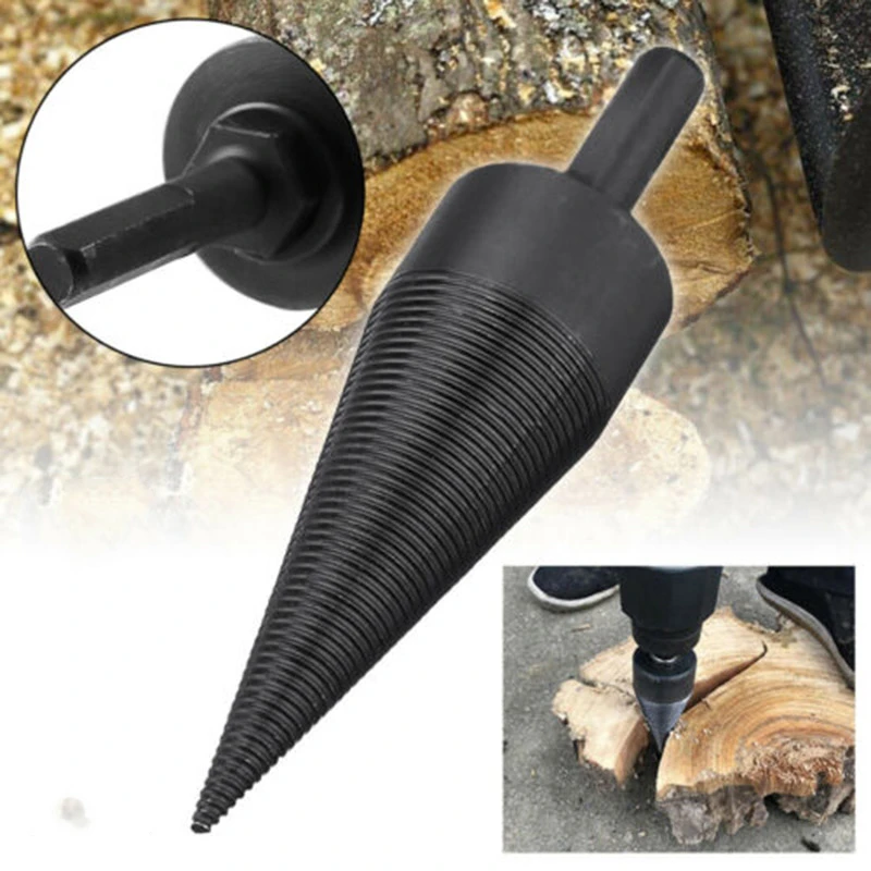 

45mm Kindling Firewood Splitter Drill Bit Triangle Shank Firewood Split Drill Household Machine