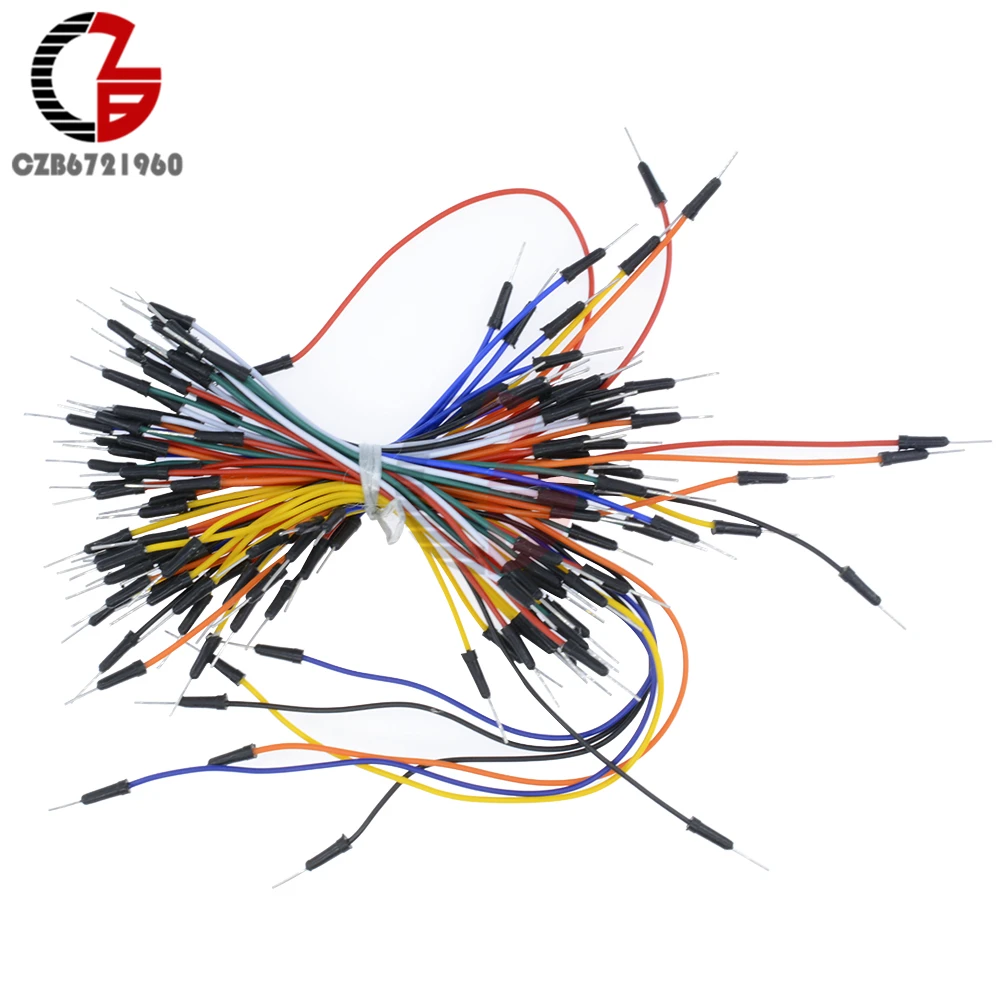 2 упаковки 130 шт. от мужчины до мужчины Solderless гибкий Макет соединительный кабель Провода