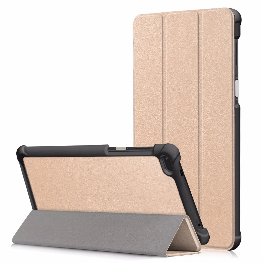 Чехол книжка для Lenovo Tab4 Tab 4 7 inch TB 7504 7504F ТБ 7504X (2017) умный чехол (2017 выпуск) +