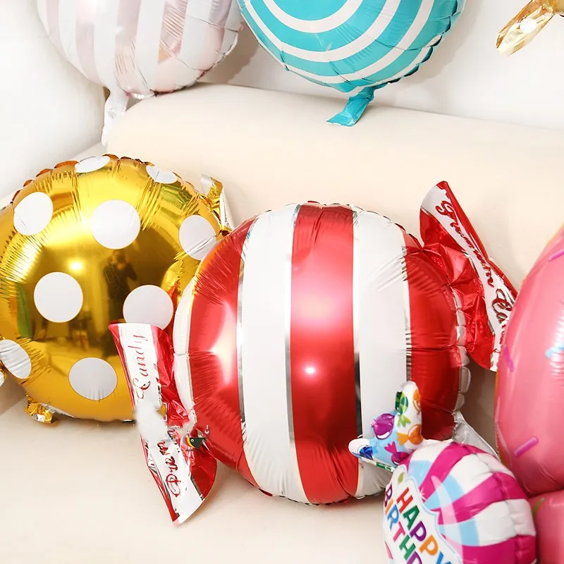 Радужные Конфеты Пончик леденец Подарочная коробка воздушный шар из фольги шар украшения с днем рождения конфеты бар вечерние принадлежности детские игрушки