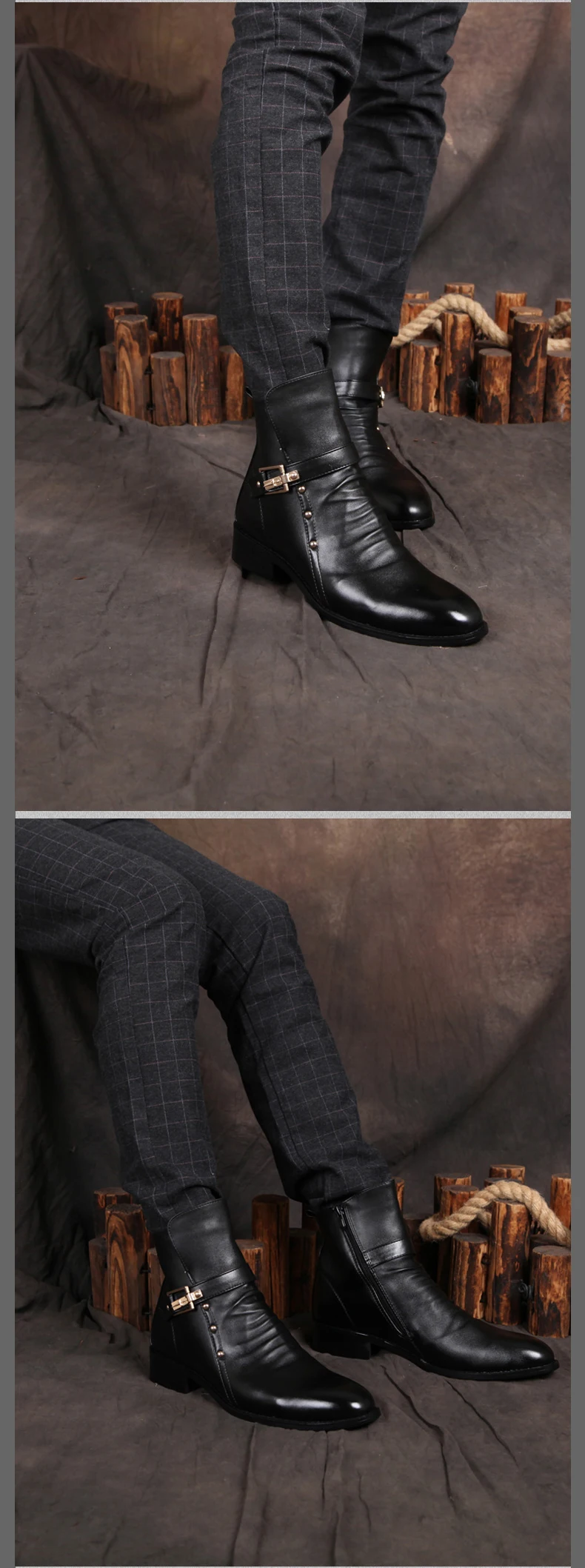 Г., повседневные ботинки в деловом стиле Мужская обувь из натуральной кожи модная мужская обувь зимние ботильоны мужские Ботинки Зимняя мужская кожаная обувь