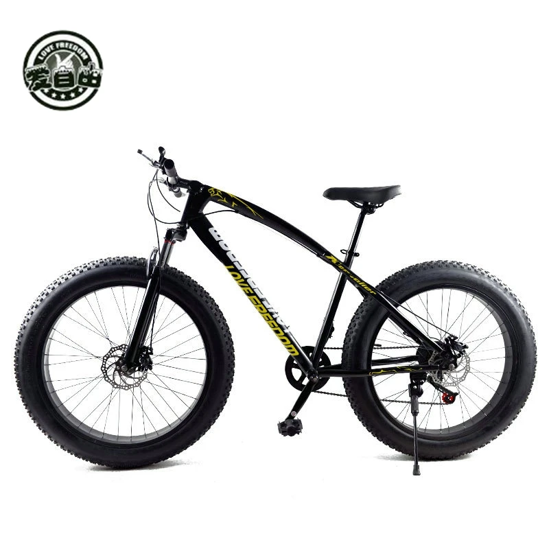Online Amo la libertad Venta caliente 7 21 24 27 velocidad moto de nieve de 26 pulgadas 4,0 de grasa bicicleta mecánica de freno de disco de bicicleta de montaña de entrega gratuita
