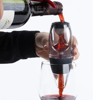 

Magic Fast Wine Decanter Acrylic Red Wine Filter Oxygenating Wine Pourer Barware Tools Promotion Business Gift Free Shipping