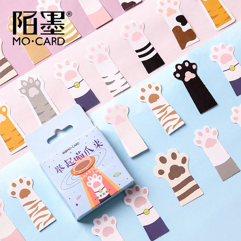 

45 Pcs/box Cute cartoon Cat claw paper sticker decoration stickers DIY for craft diary scrapbooking planner label sticker