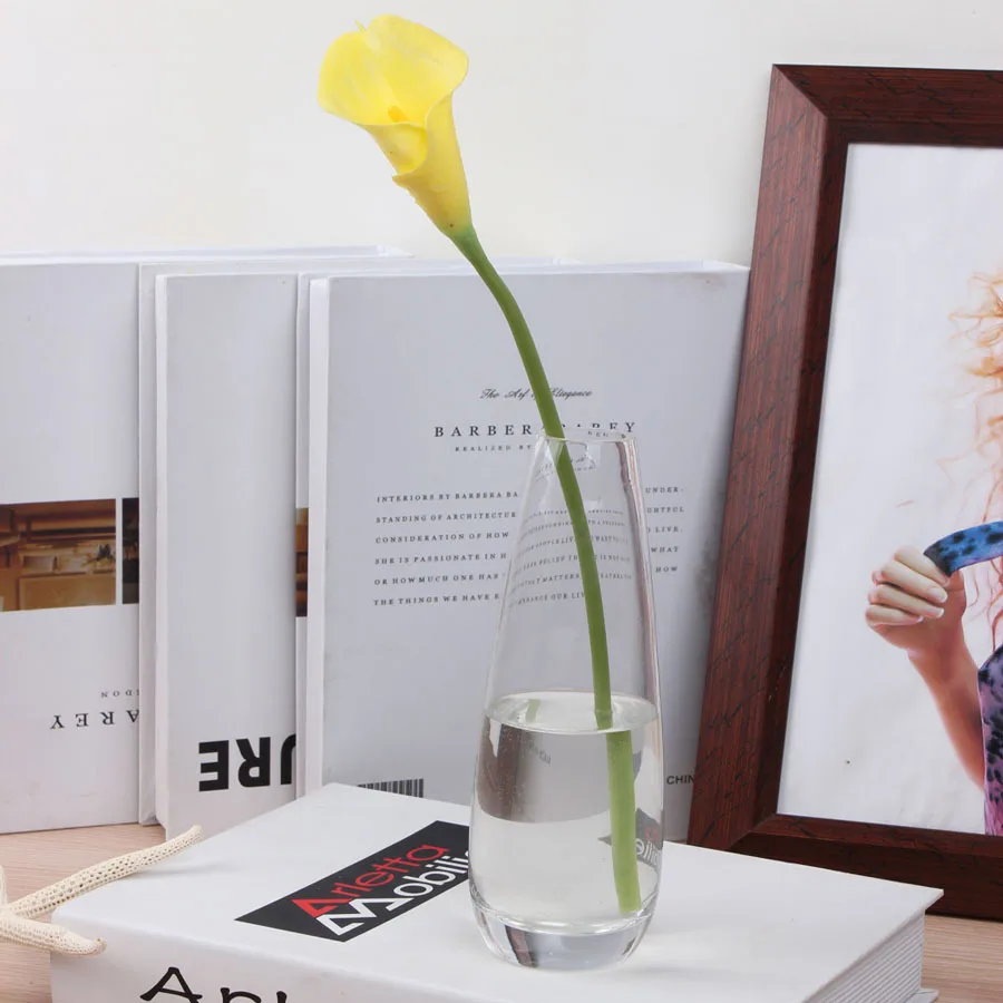 O.RoseLif Clear Glass Vase Desktop Porcelain Vases Office Decoration Hhome Decor Accessoriesin