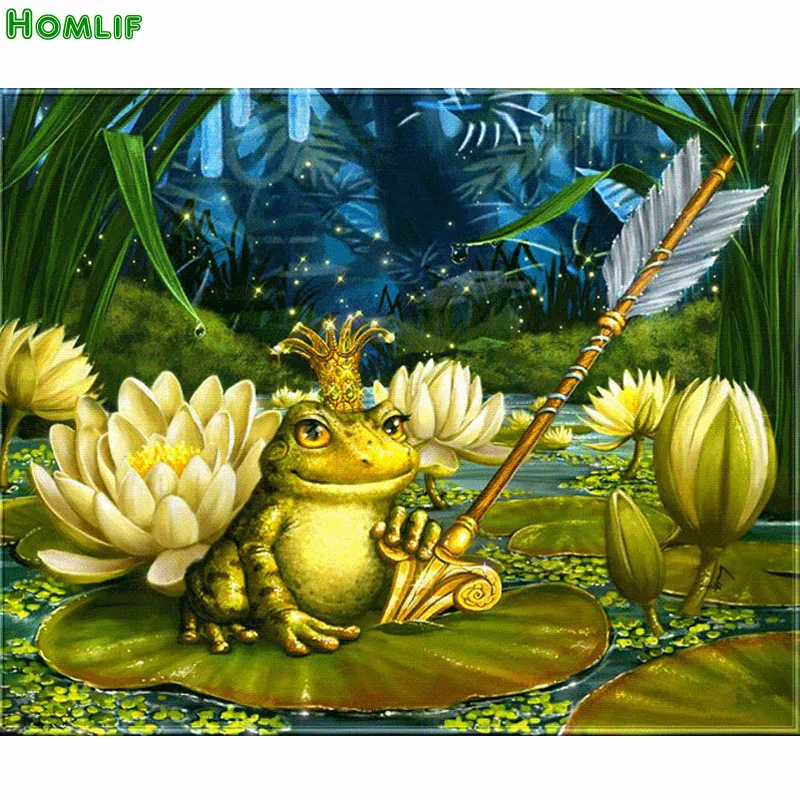 New 5d diy diamond painting mosaic frog needlework embroidery with