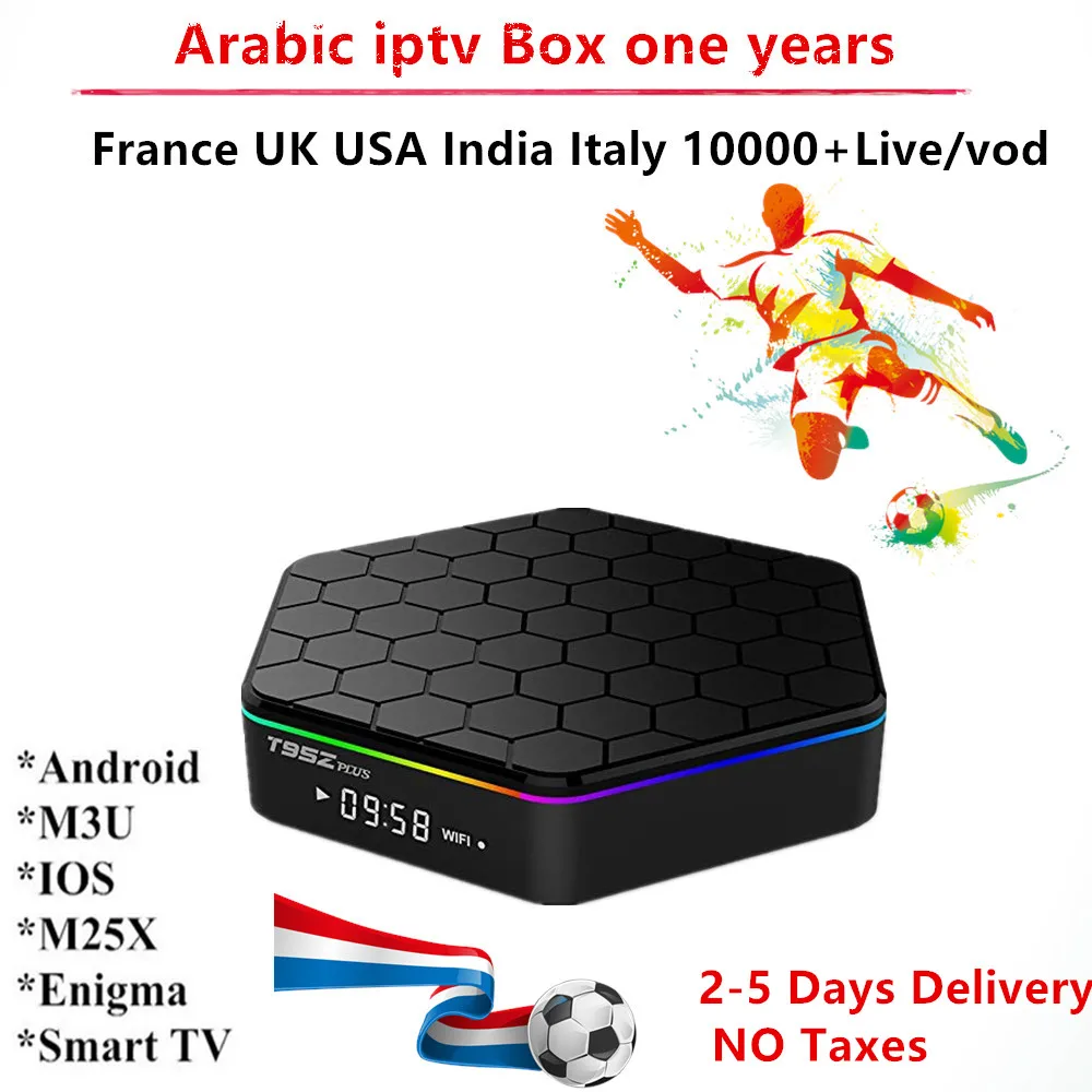

Arabic IPTV Box 1 Year 3000+ Subscription USA Belgium UK Spain Italy India Nordic Brazil France Channels Smart Tv m3u enigma2