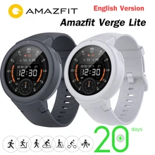 Новейшие Смарт-часы Origina Amazfit Verge Lite, срок службы батареи 20 дней, Huami, verge2, GPSwatch, AMOLE, цветной экран, глобальная версия