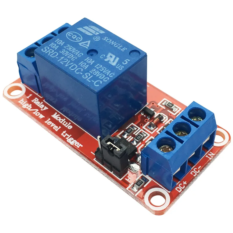 DC 5V 12V 24V 1 Road Relay Module with Optocoupler Isolation Support