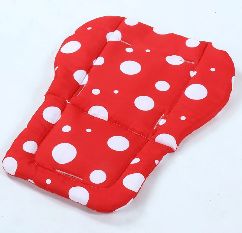 Удобные подушки на сиденья coussin poussette из полиэстера и хлопка с принтом в горошек 7