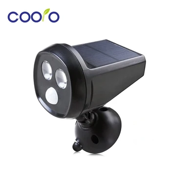 

LED Solar Powered Motion Sensor Light 2LED Super Bright Solar Wall Light Waterproof PIR Motion Sensor LED Spotlight Night Light