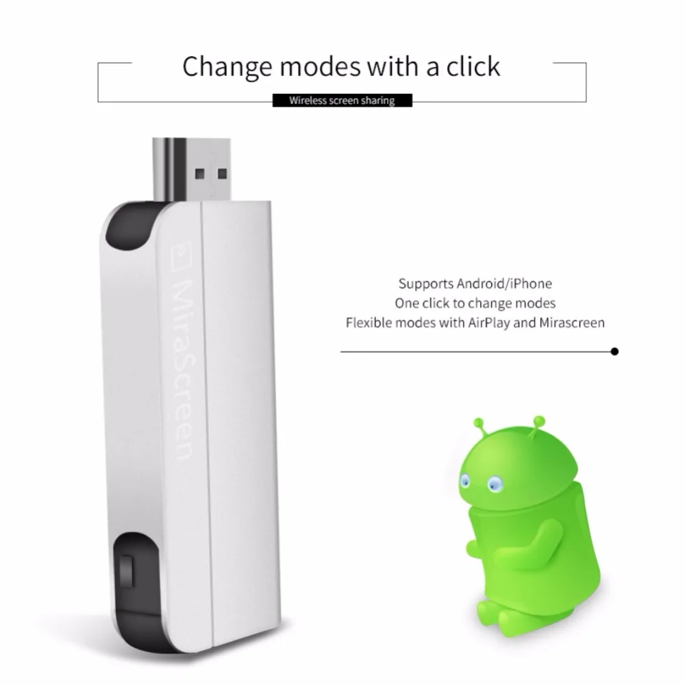 Protable Wifi TV Stick 1080P HD Wireless HDMI Dongle Display Receiver White Miracast Airplay DLNA for Smart Phone Tablet PC Protable Wifi TV Stick 1080P HD Wireless HDMI Dongle Display Receiver White Miracast Airplay DLNA for Smart Phone Tablet PC