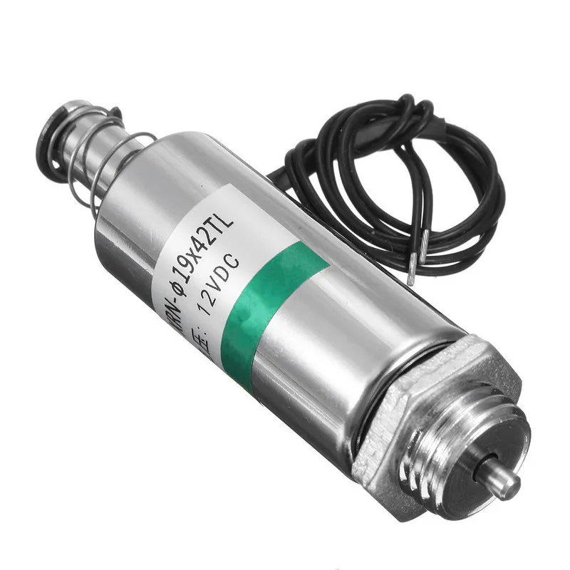 

High Quality Solenoid Electromagnet With Spring Return Push - Pull Type Direct Current Tubular DC 12V