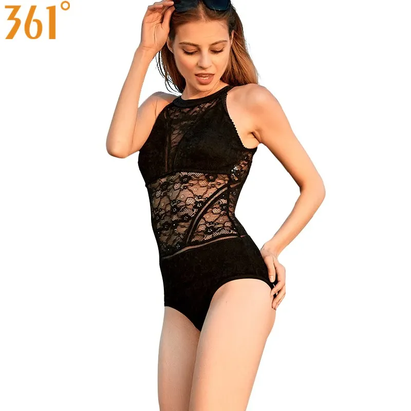 

361 Women Swimsuit One Piece Black Monokini Transparent Mesh Bikini Bathing Suits 2018 Sexy Backless Swimwear Female Swimsuit