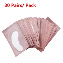 30 пар розовый ресницы патчи коллагеновые под глазами колодки безворсовой патч Обертывания наращивания ресниц составляют инструменты по