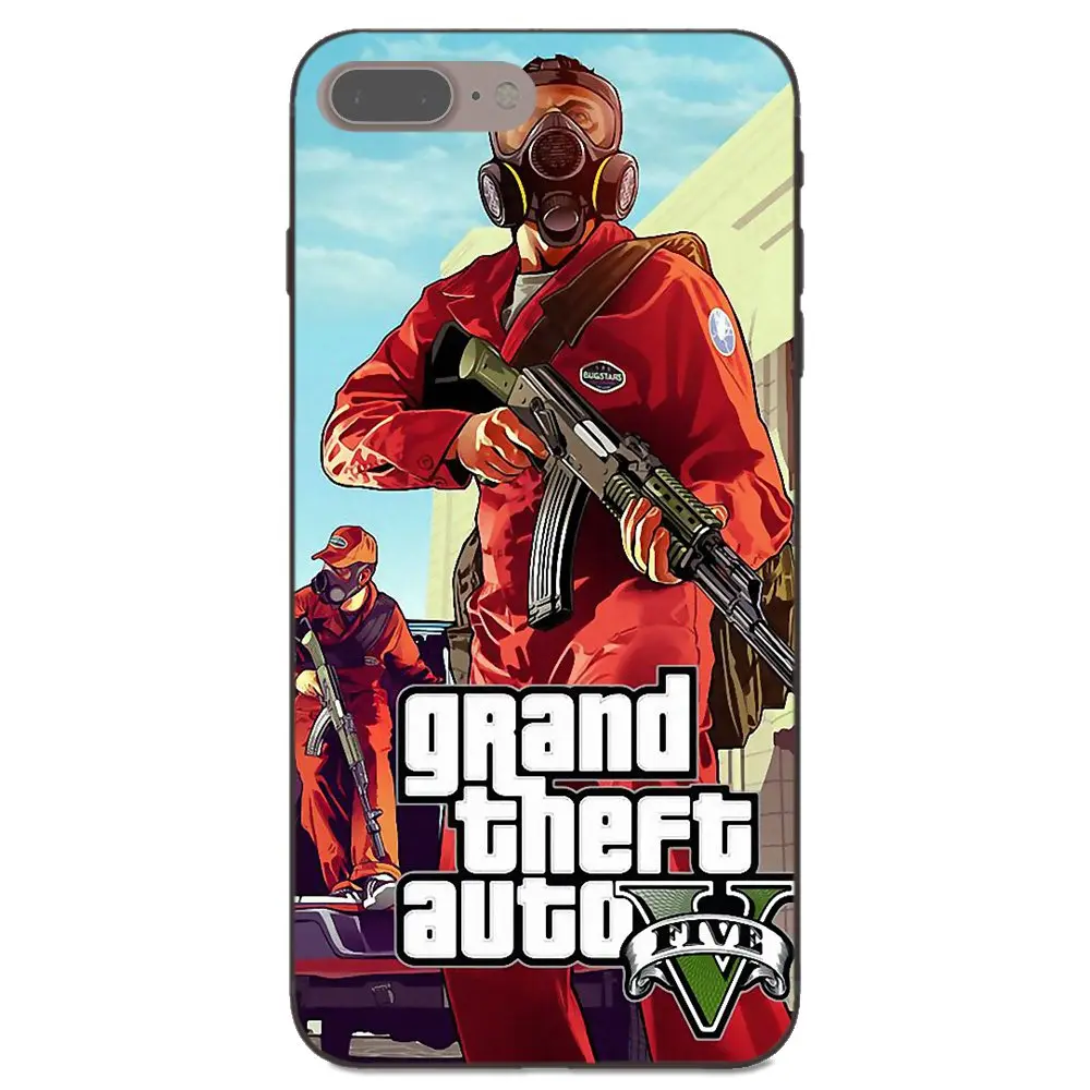 Grand Theft Auto Gta V Мягкий ТПУ новый стиль для Xiaomi Mi Mix Max Note 2 2S 3 5X 6 6X 8 9 SE A1 A2 Lite Play Pro