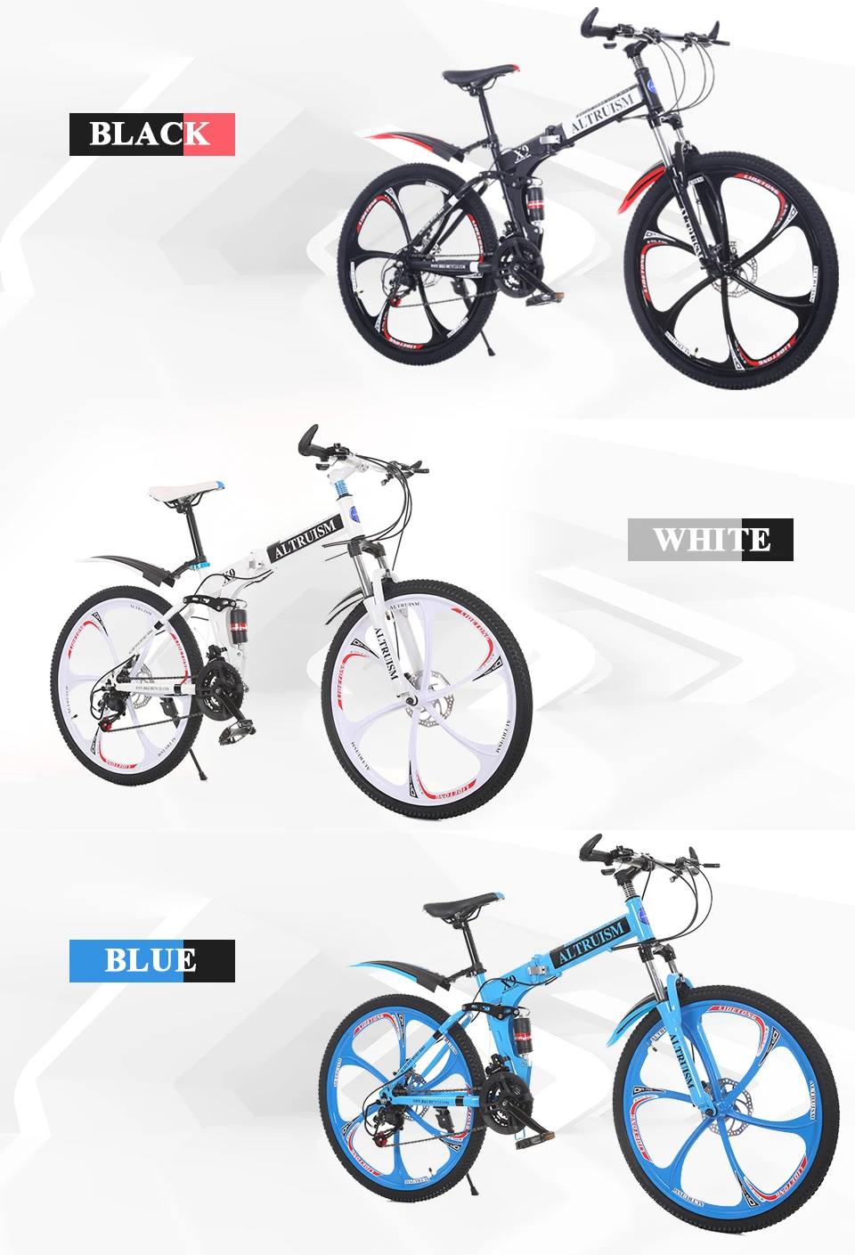 Cheap Altruism X9 Mens Womens mountain bike 21 speed Steel Gear shift 26 Inch Double Disc Brakes Bicycles Road Cycling Riding 9 Cheap Altruism X9 Mens Womens mountain bike 21 speed Steel Gear shift 26 Inch Double Disc Brakes Bicycles Road Cycling Riding 9