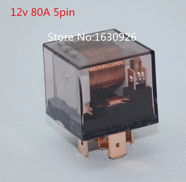 5pcs 12v 80a 5pin Transparent Car Relay High Power Relay