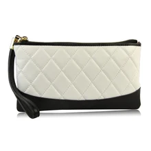 Женская натуральная Кожаный клатч сумка сумочка-Браслет сотовый телефон мобильный телефон Чехол держатель кредитной карты стеганый дизайнерский бренд новая дамская сумка