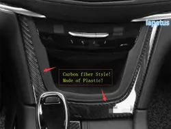 Lapetus Пластик Средний Управление рамка приборной панели U рамка отделкой из углеродного волокна Цвет для Cadillac XT5 2016 2017 2018 2019