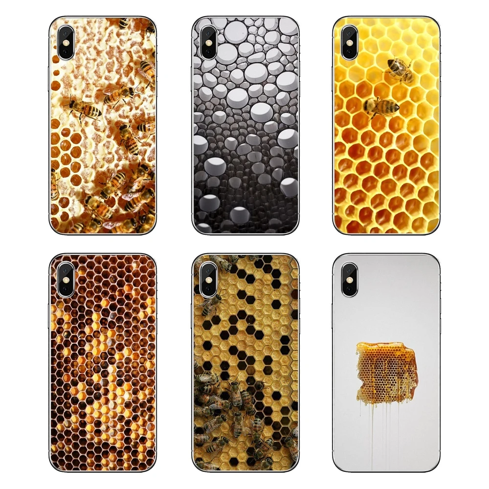 Золотой honeycomb пчелиного меда с художественным принтом для Motorola Moto x4 E4 E5 G5 G5S G6 Z Z3 G3 C