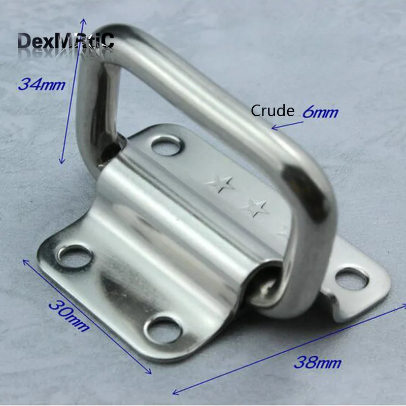

50mm Thickened Stainless Steel Box Ring Handle Bag Handle Air Box Handle Wooden Box Handle