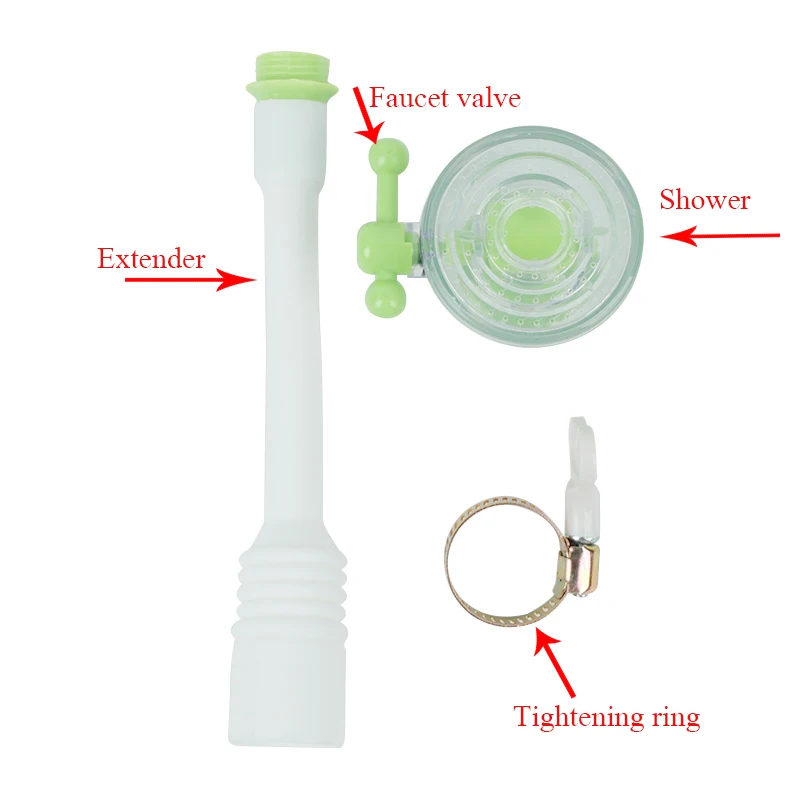 1PC Faucet Extender Shower Head Rotating Adjustable Shower Water-saving Tap Nozzle Kitchen Sink Tap Wash Dish Bathroom Suppliers 1PC Faucet Extender Shower Head Rotating Adjustable Shower Water-saving Tap Nozzle Kitchen Sink Tap Wash Dish Bathroom Suppliers