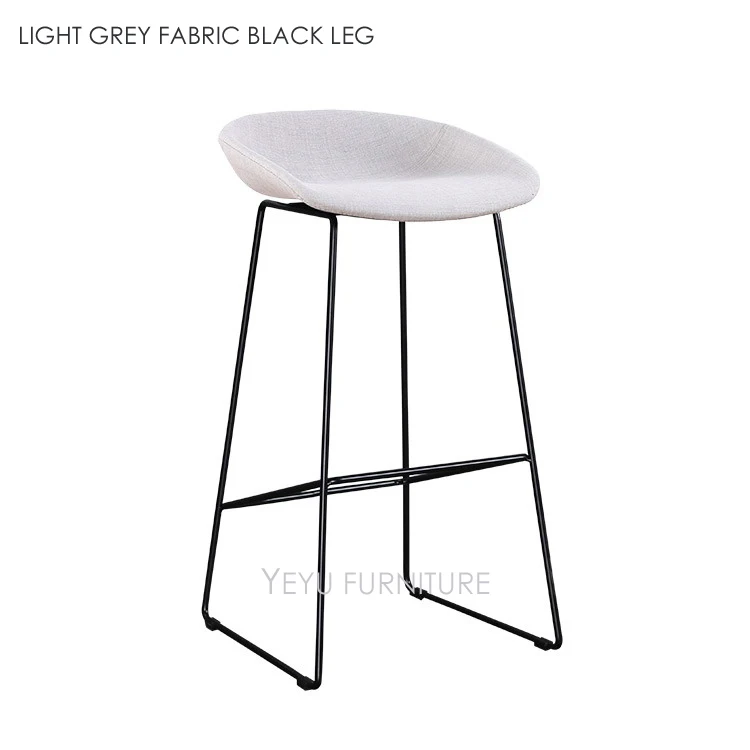 LIGHT GREY FABRIC BLACK LEG
