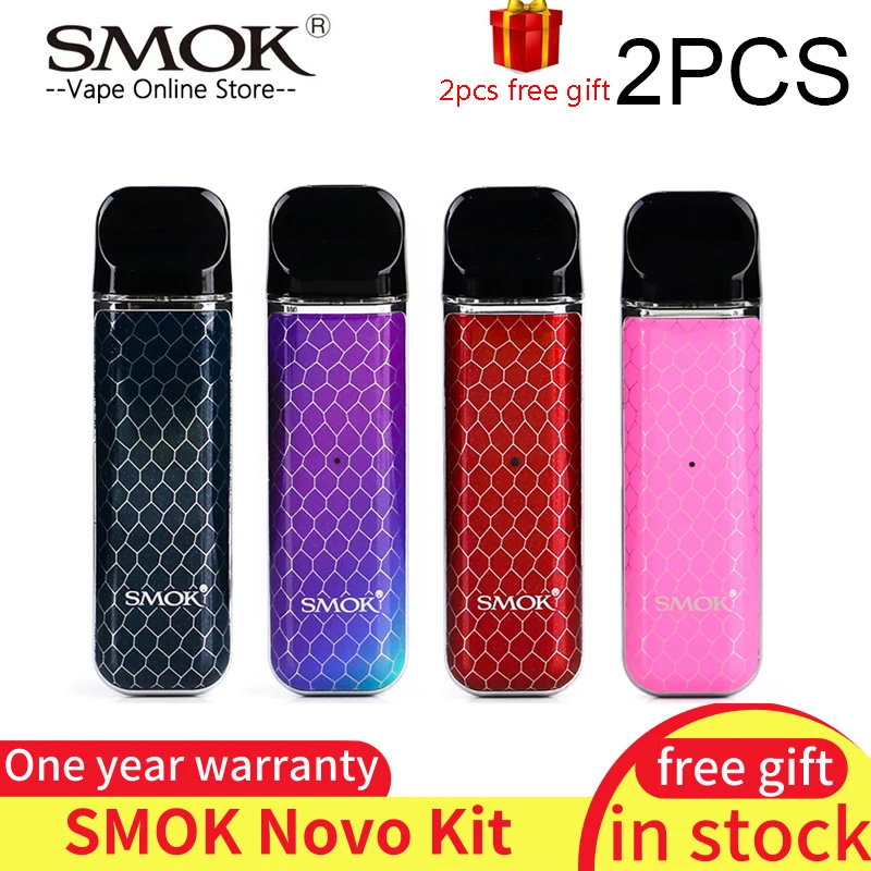 

2pcs SMOK pod vape kit SMOK novo kit cobra covered vape pen kit 450mAh battery 2ml capacity pod system kit to vape