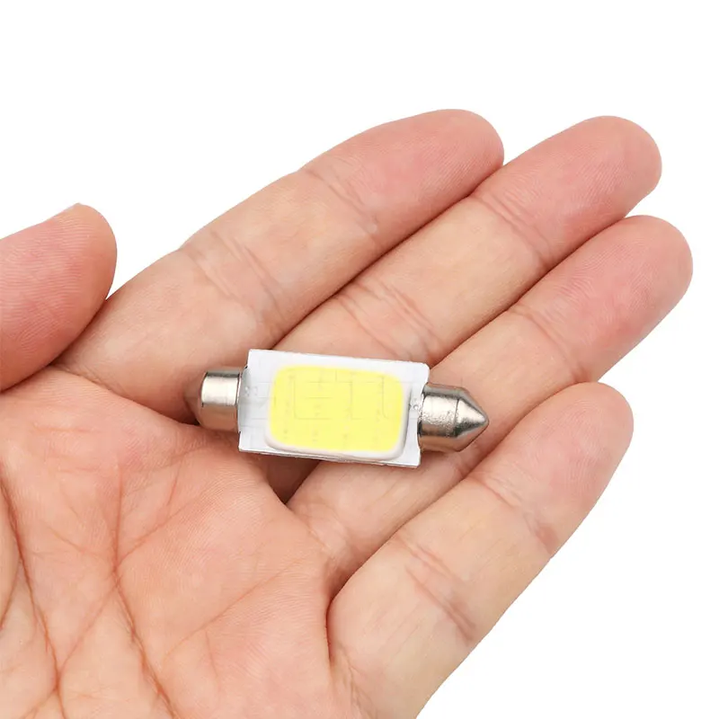 10 шт./лот 42 мм COB 12SMD Led освещение для чтения автомобиля купольная карта рабочие огни авто Интерьер Карта крыша лампа для чтения автомобиля Стайлинг