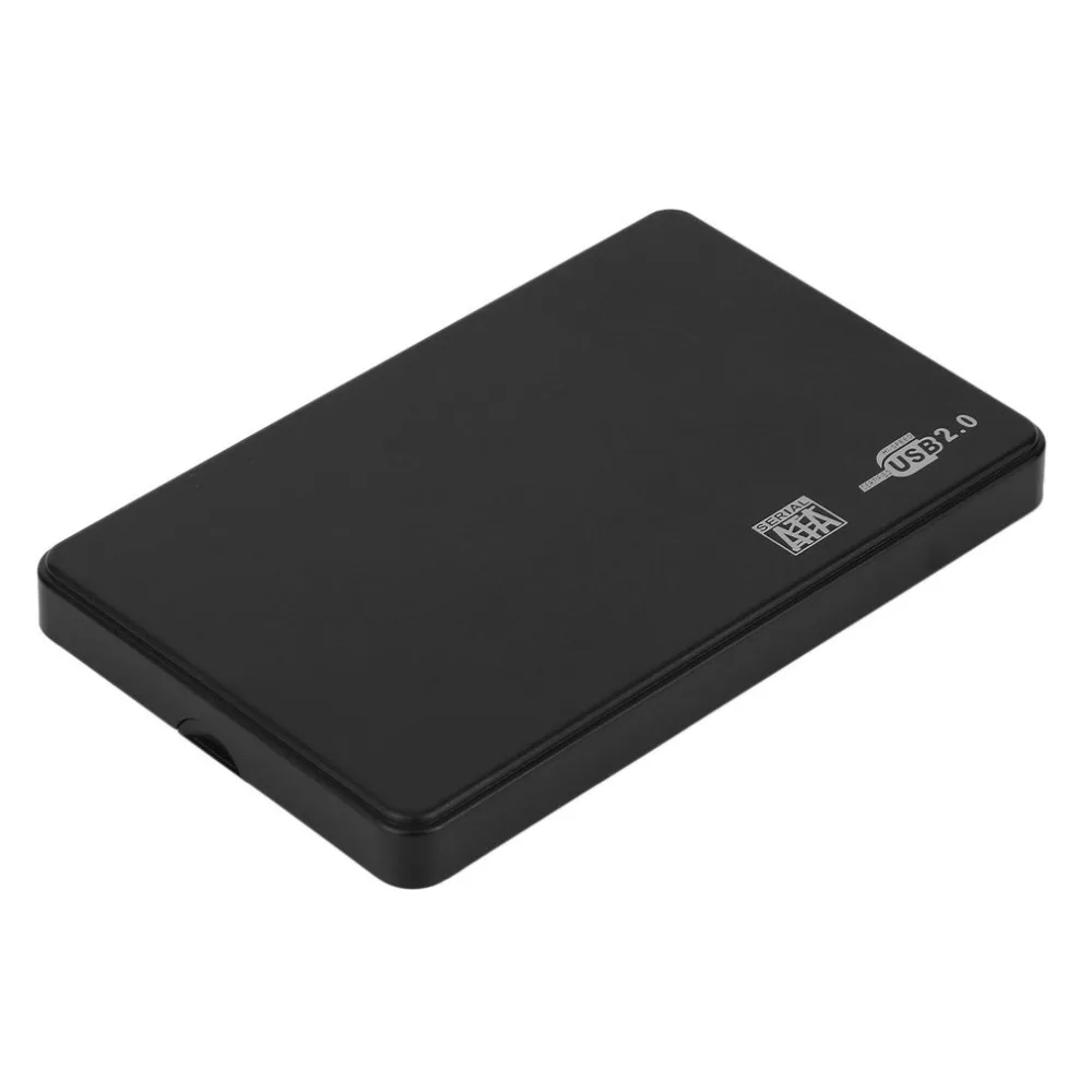 2,5 дюймов USB жесткий диск Корпус чехол Sata к USB 2,0 жесткий диск SATA внешний корпус HDD жесткий диск коробка с USB кабелем